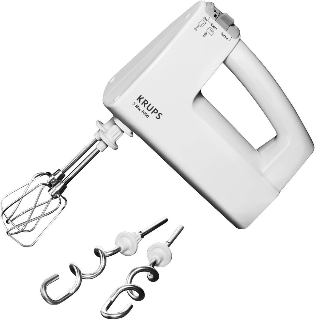 Krups 3Mix 7000 Sbattitore Manuale Edizione Speciale 60 Anni, 500 Watt, Ganci per Impastare e Fruste in Acciaio Inox, Cavo di Alimentazione Lungo, Borsa per Accessori, F6085811, Nero/Rame