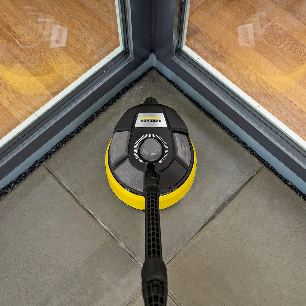 Kärcher T-Racer T 7 Plus detergente per superfici (protezione dagli spruzzi d'acqua, per grandi superfici, due ugelli a getto piatto, impugnatura per lavorare in verticale, ugello di potenza, ugello di risciacquo)