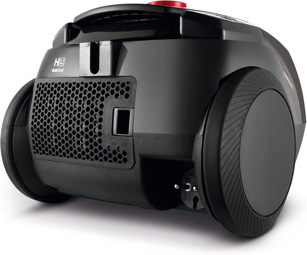 Grundig, VCC 3850 A Aspirapolvere a traino con sacco, 800 W, 2,1 L, Nero/Rosso