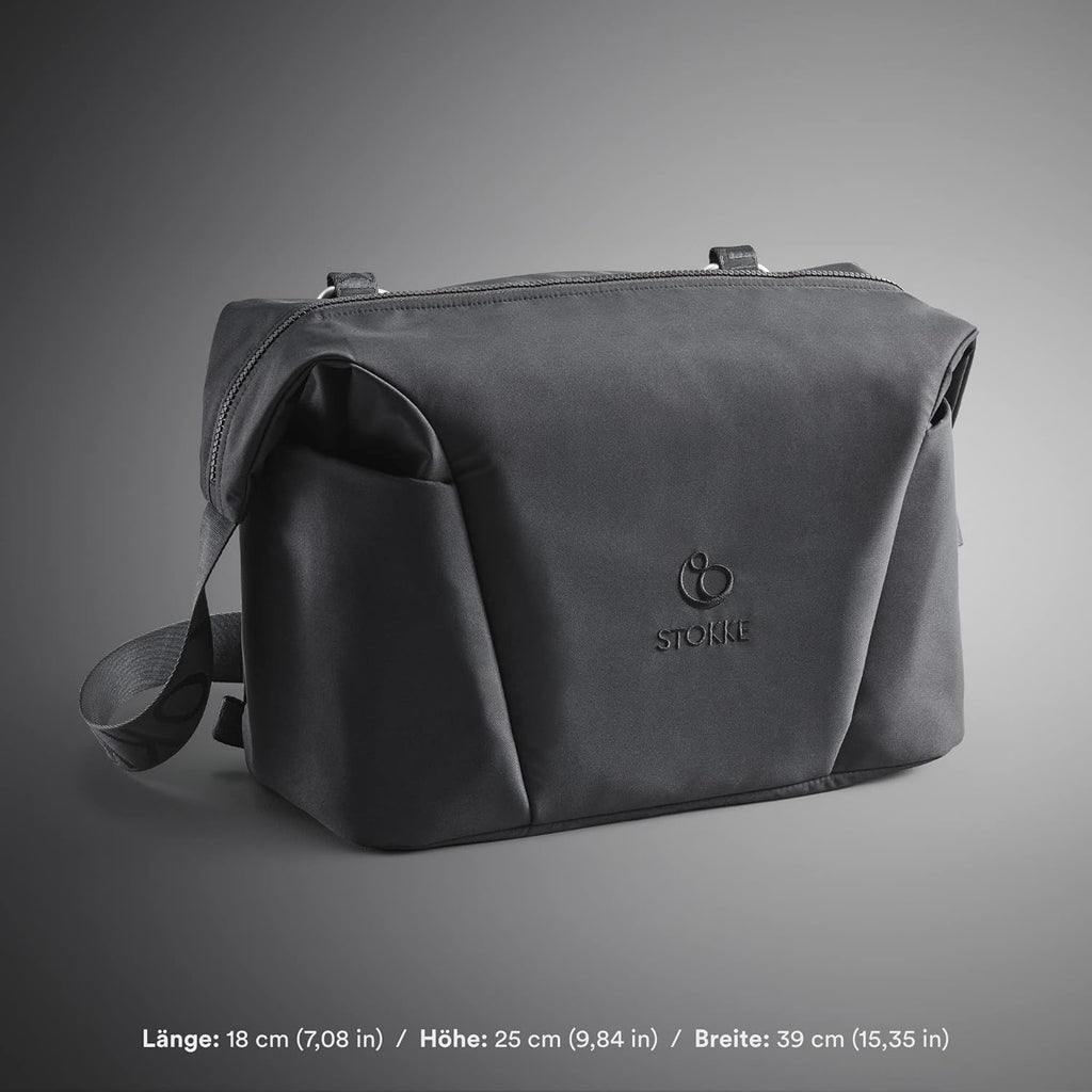 Stokke Xplory X Wickeltasche – Trageoption als Schultertasche oder Rucksack – Inklusive faltbarer Wickelunterlage & Beuteltasche – UPF 50+, wasserabweisend, leicht zu reinigen