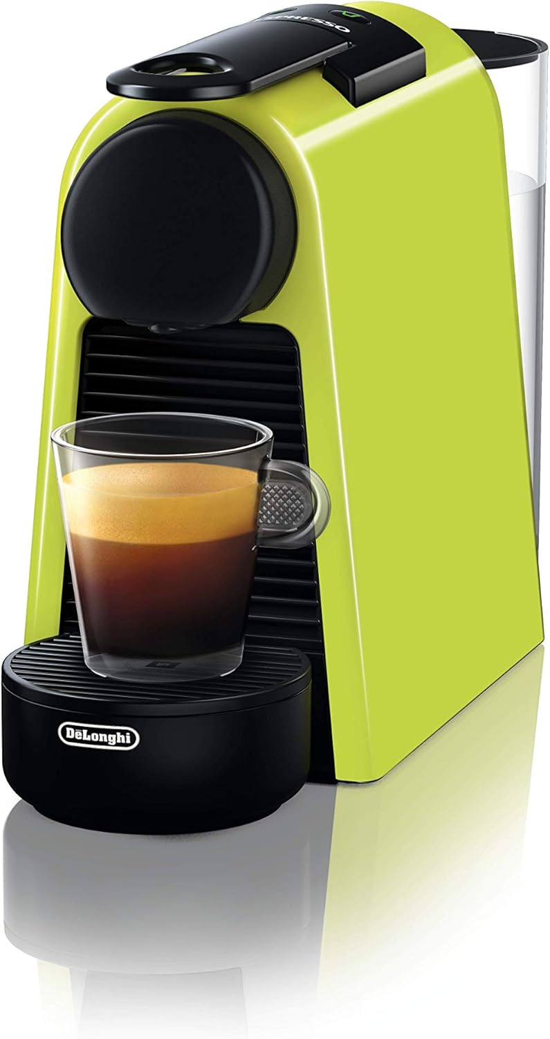 Nespresso De'Longhi EN 85.B Essenza Mini Macchina da Caffè a Capsule,Welcome Set con Capsule Assortite in Diversi Gusti,Pressione Pompa 19 bar,Design Salvaspazio,1370W,0.6 L,32.5 x 11 x 20.5 cm,Nero