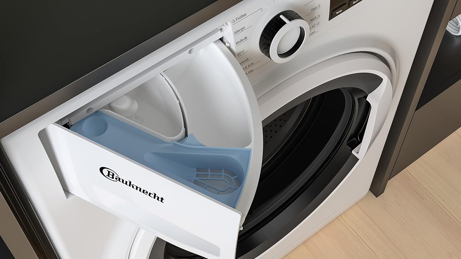 Bauknecht W Active 711 B Lavatrice a Carica Frontale/ 7kg/ 1400 giri/min/Potente Rimozione delle Macchie/Programmi a Vapore/Steam Hygiene con Antivirus/Steam Refresh/Funzione Stop&Add/Motore Dynamic Inverter