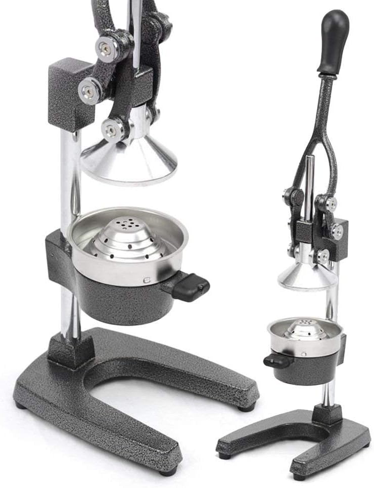 DAWOO Saftpresse Manuell - Professioneller Zitruspresse Edelstahl Manuelle Orangenpresse Hochwertiger Zitrus-Entsafter Orangensaft- und Limettenpresse (Schwarz)