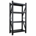 Fornorth Scaffale per carichi pesanti 3200kg, 100x50x200cm, nero