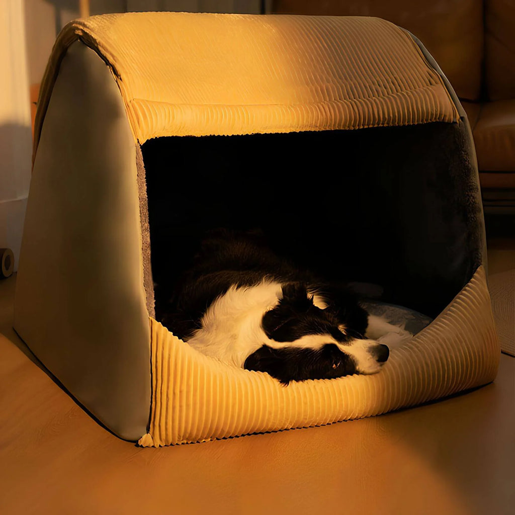 CozyNest – Abnehmbares Hundebett Zelt für Geborgenheit und Komfort
