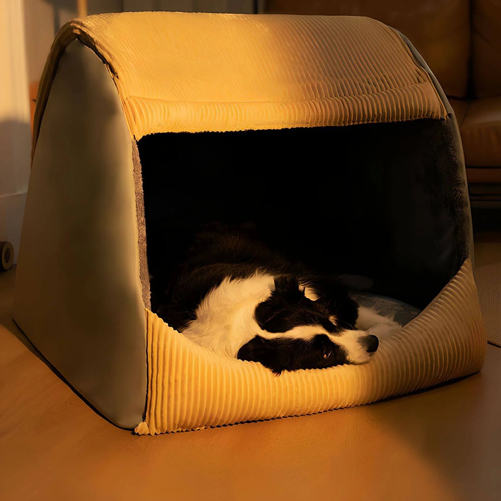 CozyNest – Abnehmbares Hundebett Zelt für Geborgenheit und Komfort