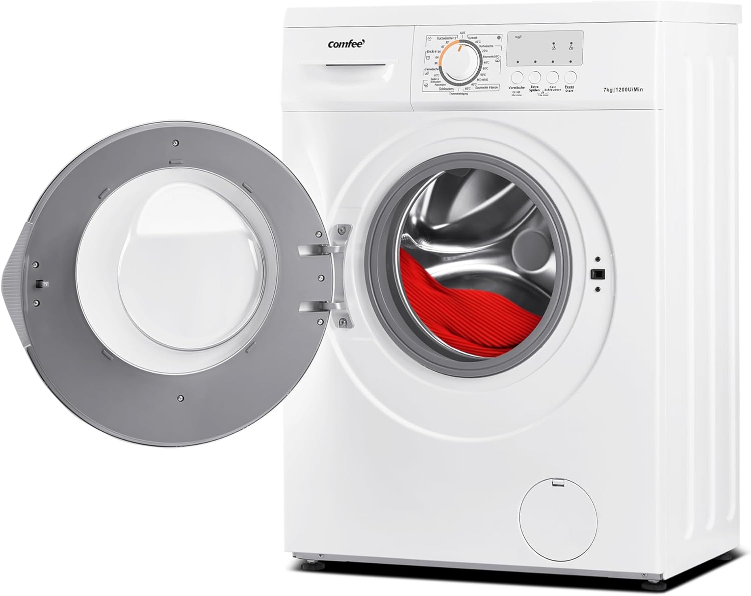 Lavatrice Comfee CFEW60-124 / 6KG / Slim Line / D / 1200 giri/min / Pulizia cestello / Lavaggio rapido 15min-30min-45min / Bianco