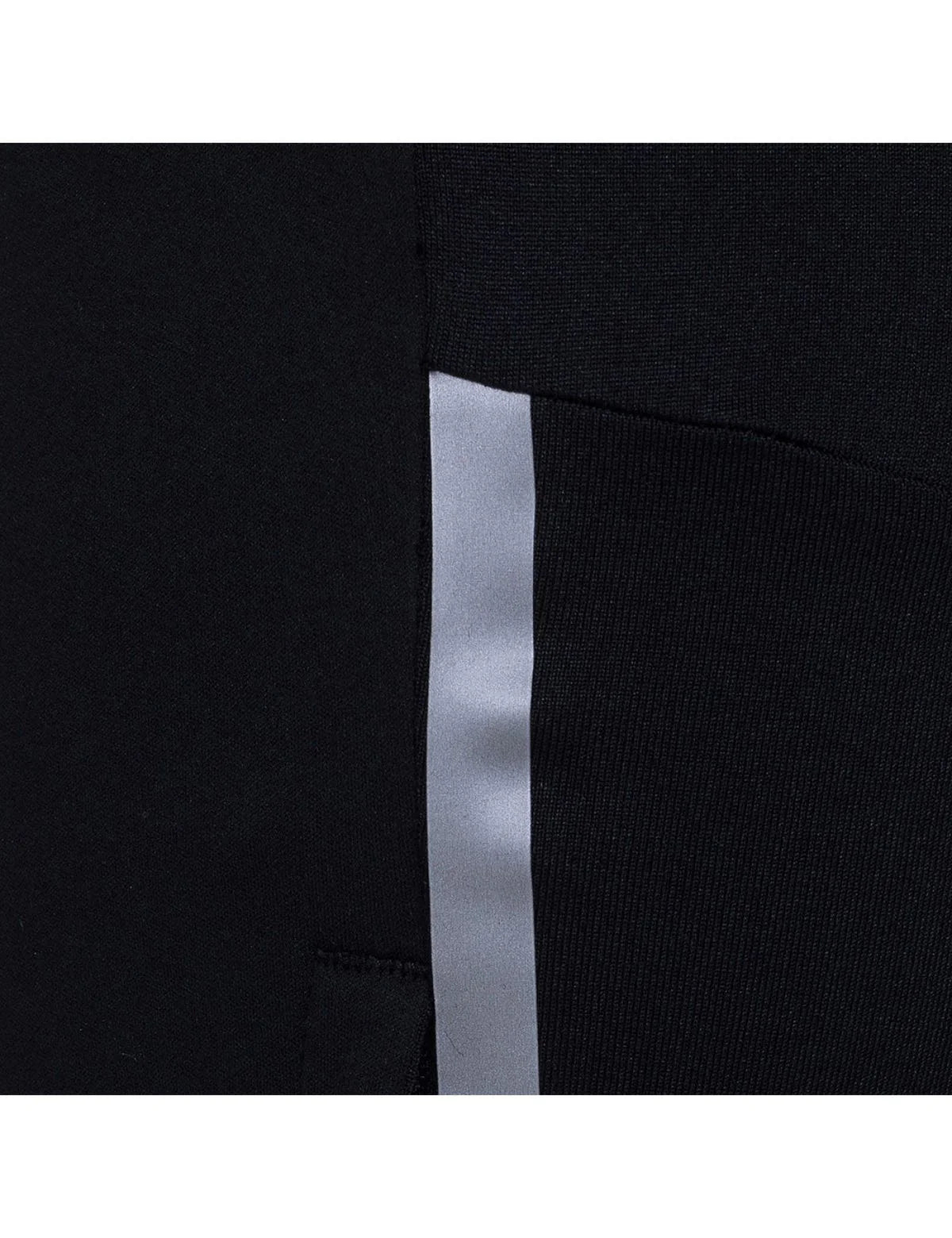 Herren Winter Thermo Laufhose Lang Pro Team Schwarz Silber