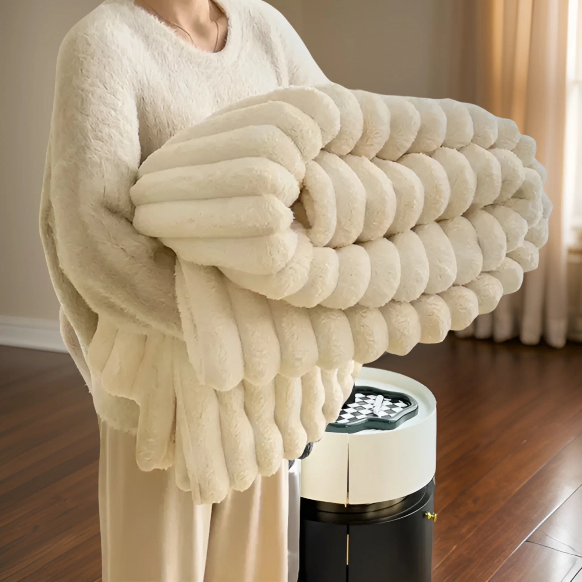 CozyBlanket - Luxurise Plüsch-Fleece-Decke für das Sofa - weiche, warme und kuschelige Decke für Sofa und Wohnzimmer