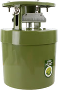 EUROHUNT Alimentatore automatico Light 6V, 14,5 x 14,5 x 22,5cm, distributore automatico per l'alimentazione degli animali, resistente alle intemperie, plastica ABS verde, adatto per un'ampia varietà di tipi di mangime