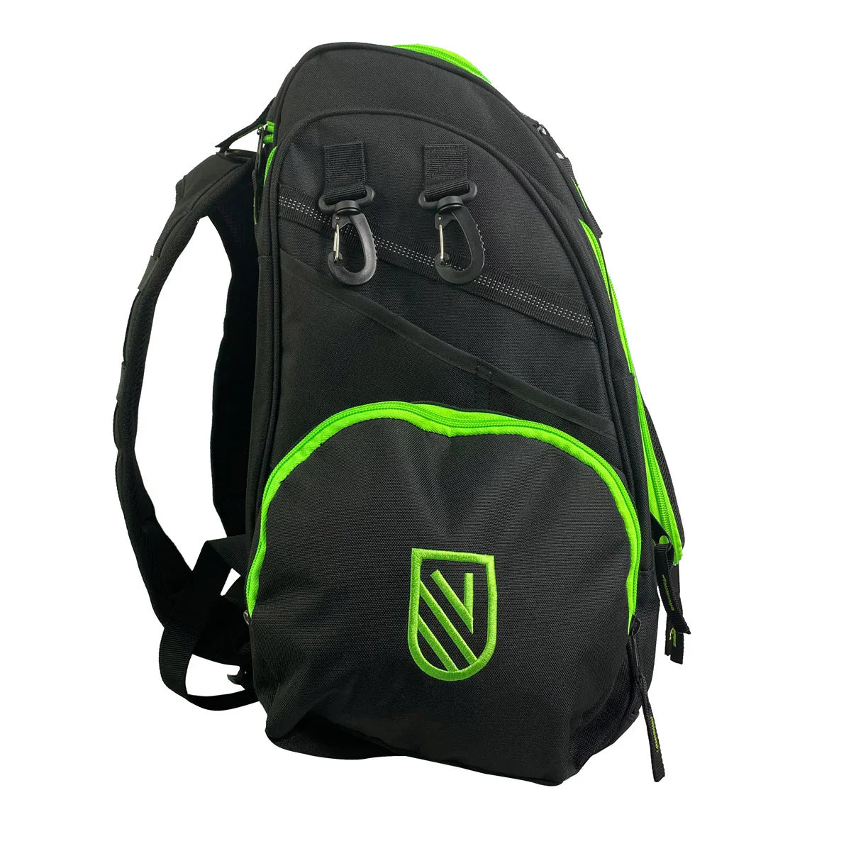Viking Discs Rucksack Pro, zaino da disc golf, nero/lime