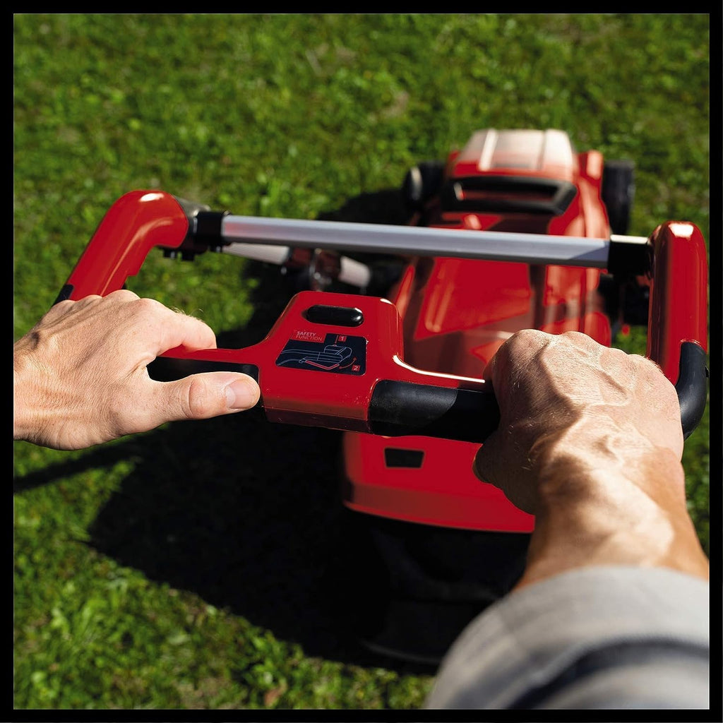 Tagliaerba a batteria Einhell GE-CM 36/37 Li-Solo Power X-Change (36 V, larghezza taglio 37 cm, fino a 400 m², cesto di raccolta 45 L, altezza taglio 25-75 mm, senza batteria)