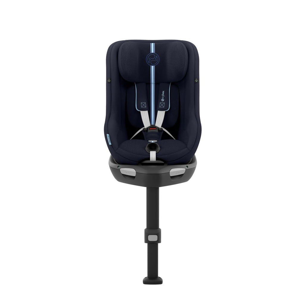 Seggiolino auto CYBEX Gold Sirona Gi i-Size Plus con base, Da 3 mesi a 4 anni circa (Dalla nascita con inserto per neonati), Max. 20 kg, 61-105 cm (Da 40 cm con inserto per neonati), Stormy Blue