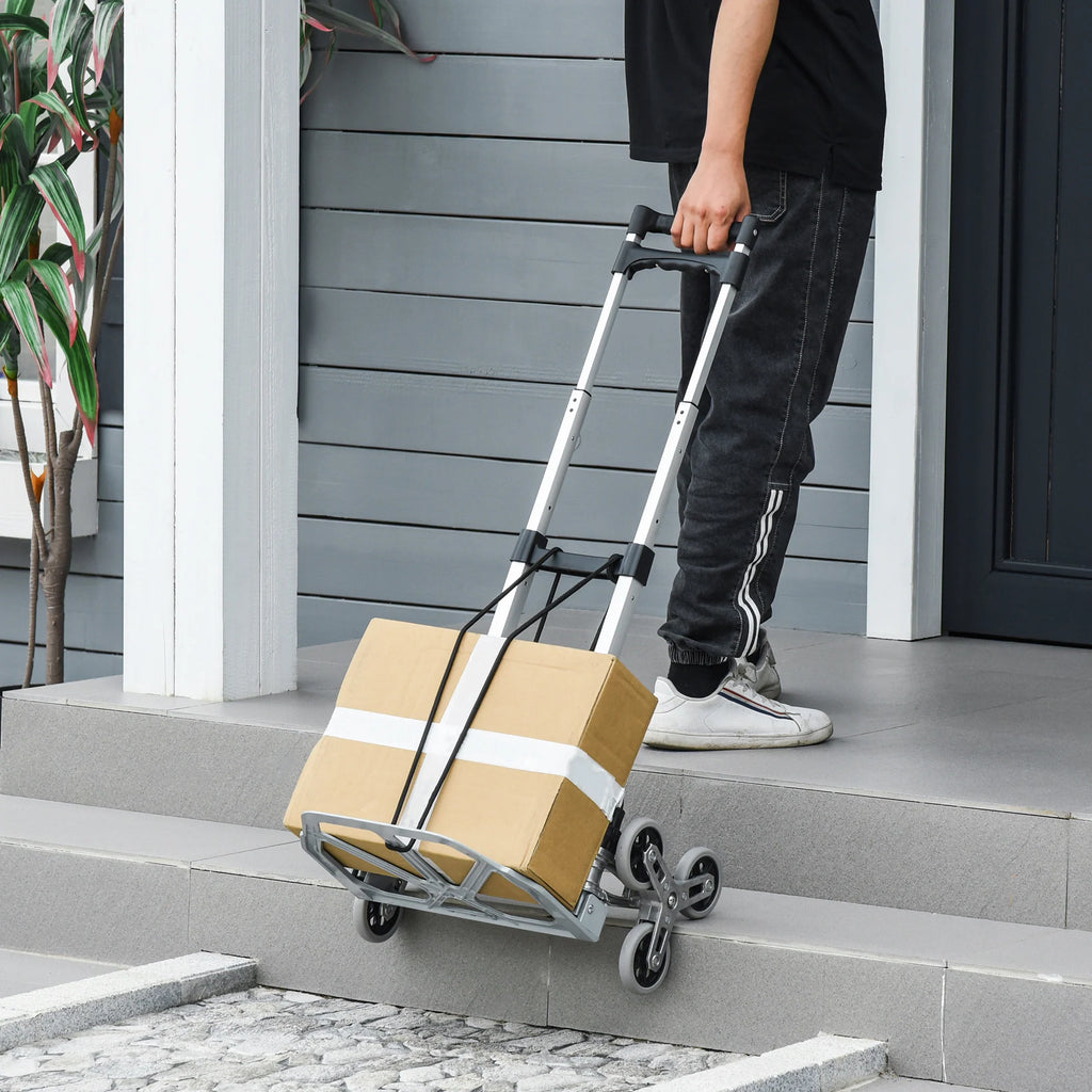 Carrello Saliscale Pieghevole Durhand 6 Ruote Alluminio