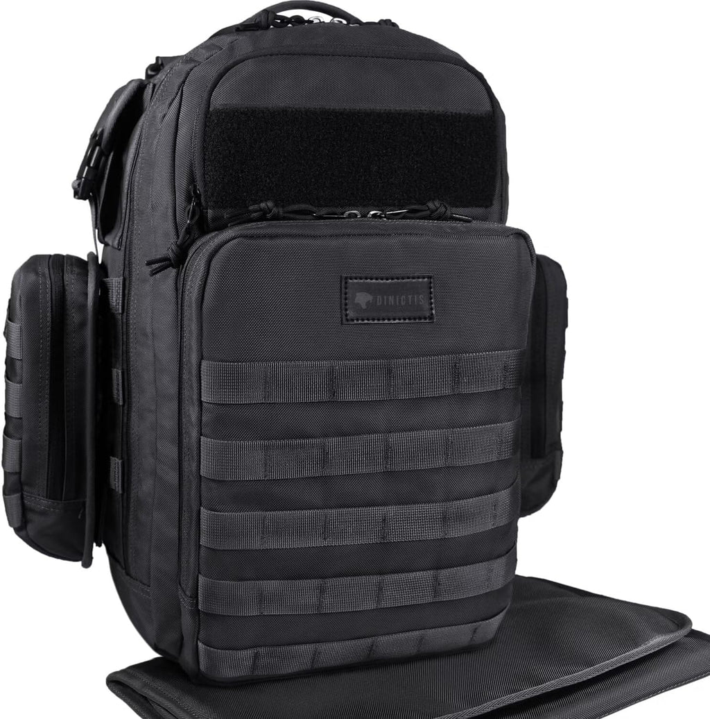 Borsa per pannolini Dinictis Dad, zaino fasciatoio da uomo con fasciatoio, zaino fasciatoio militare