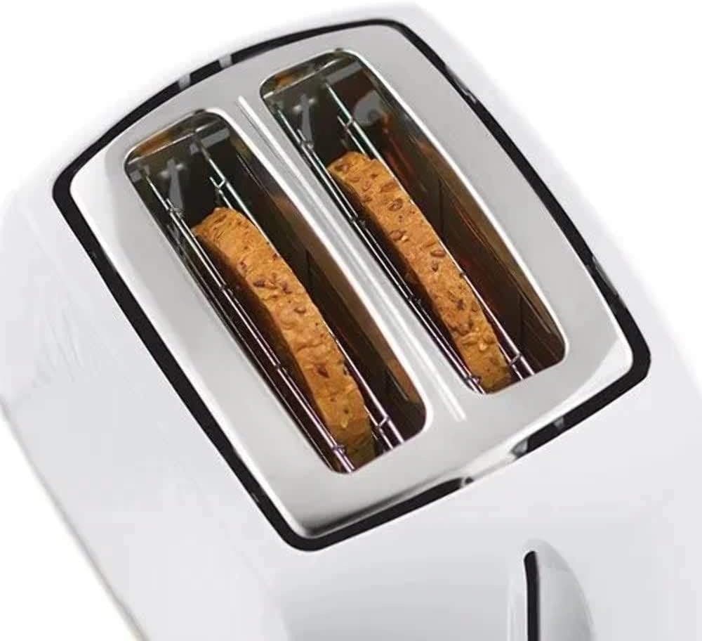 Russell Hobbs Honeycomb Tostapane 2 Fette (Fessure Extra Larghe, Funzione Sollevamento Extra, 6 Livelli di Tostatura, Funzioni Scongelamento/Annulla/Riscalda, Vassoio Raccoglibriciole Removibile, 850 W, Bianco testurizzato)