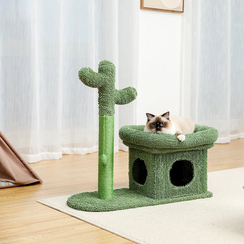 Kletterbaum im Kaktus-Design – Robust und Modern für Katzen