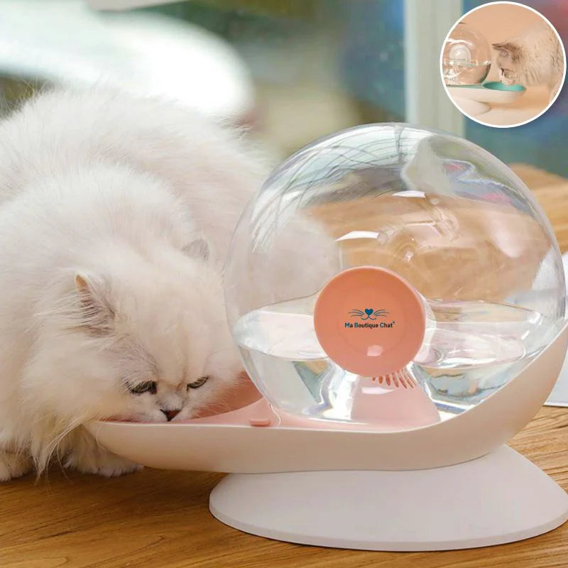 HundeJoy distributore automatico d'acqua per gatti – Elegante sistema di abbeveraggio senza elettricità