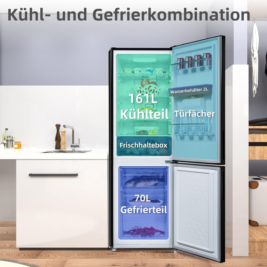 CHiQ Freestanding Fridge with Freezer