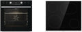 Gorenje Forno da Incasso con Piano Cottura in Vetroceramica, Set 4, Ventilato, Inox / 77 Litri / ExtraSteam / GentleClose & Open / EcoClean / AirFry / PizzaMode / PerfectGrill / Guide Telescopiche / Estetica Inox