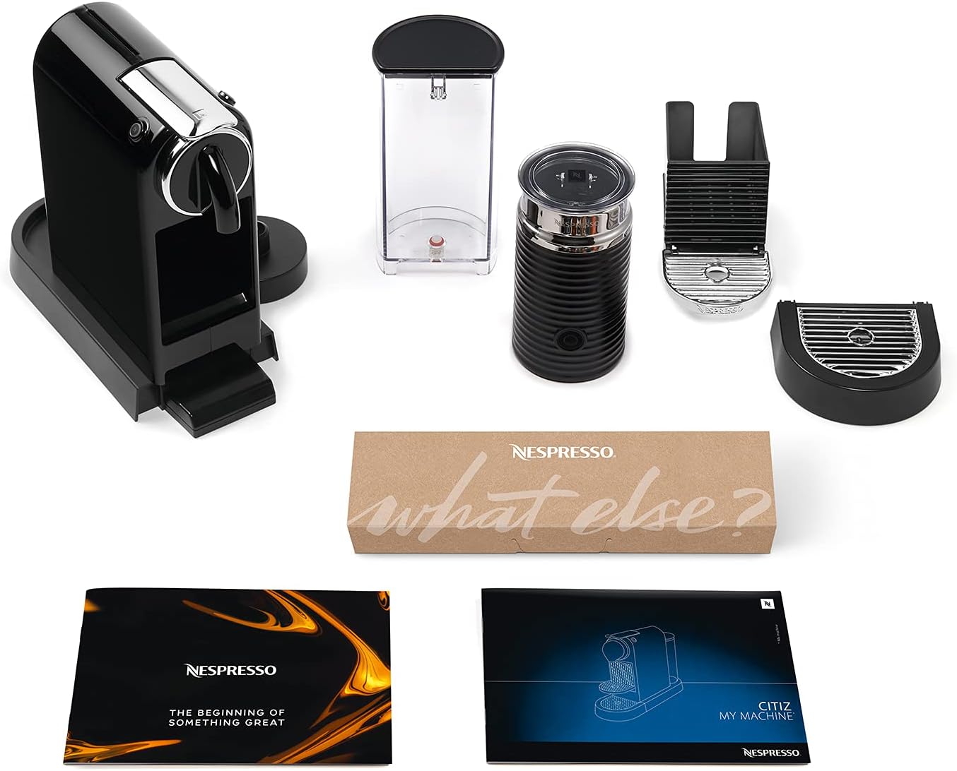 Nespresso De'Longhi EN267.BAE Citiz Macchina da Caffè con Montalatte, Funzione di Risparmio Energetico, 1710W, 1 Litro, 37.2 x 21.8 x 27.7 cm, Nero