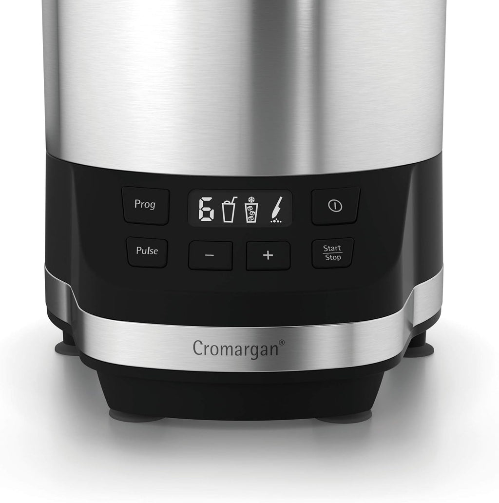 WMF Kult Pro Frullatore Multifunzione, 30.000 giri/min, Frullatore per Smoothie, Funzione Ice-Crush, 4 Contenitori Inclusi Tappo To-Go