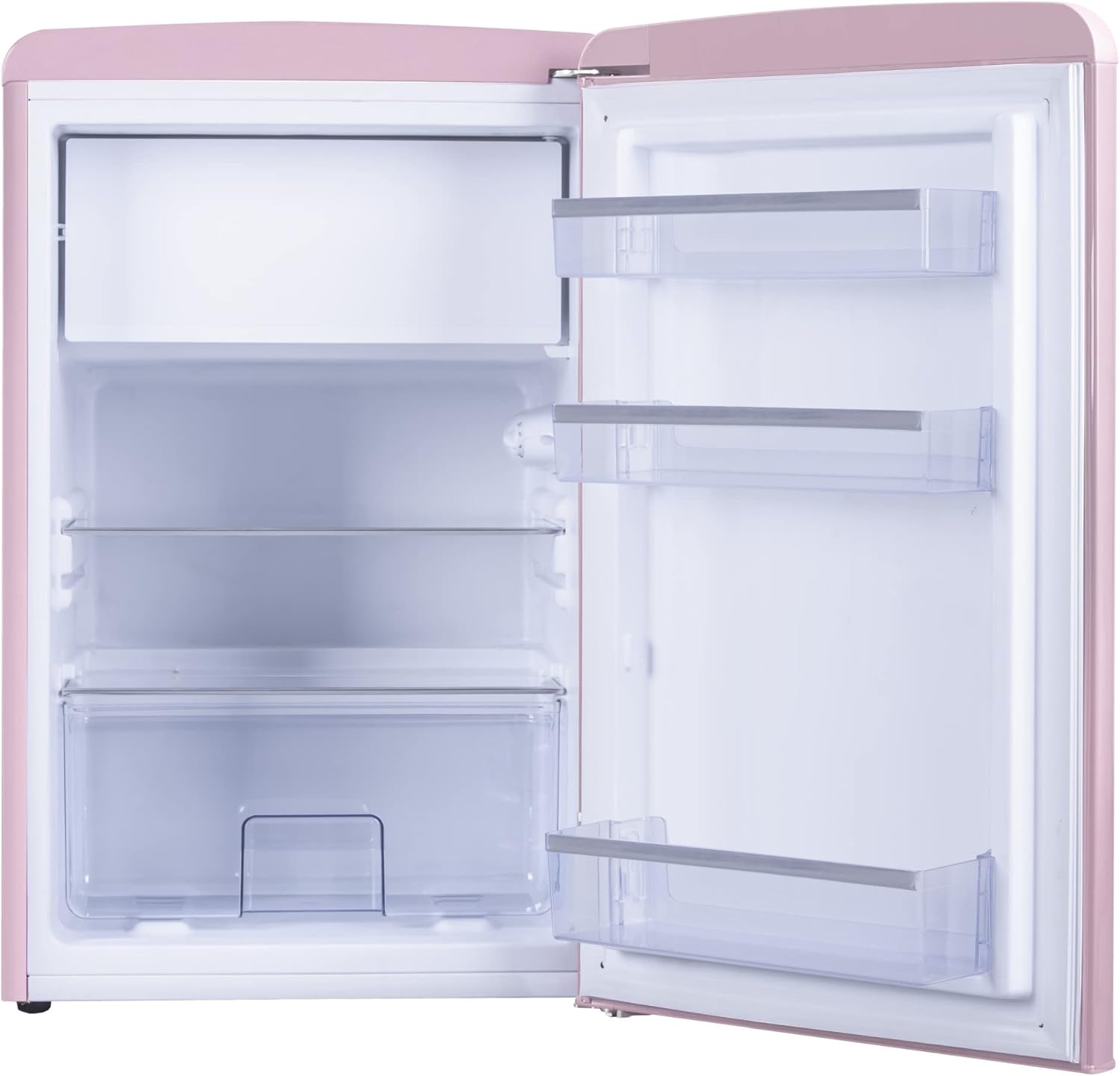 Amica KGC 15632 T Frigorifero con congelatore Retro / Ice Blue (Turchese) / 144 cm (A) x 55 cm (L) x 62 cm (P) / Design retrò / Frigorifero con congelatore