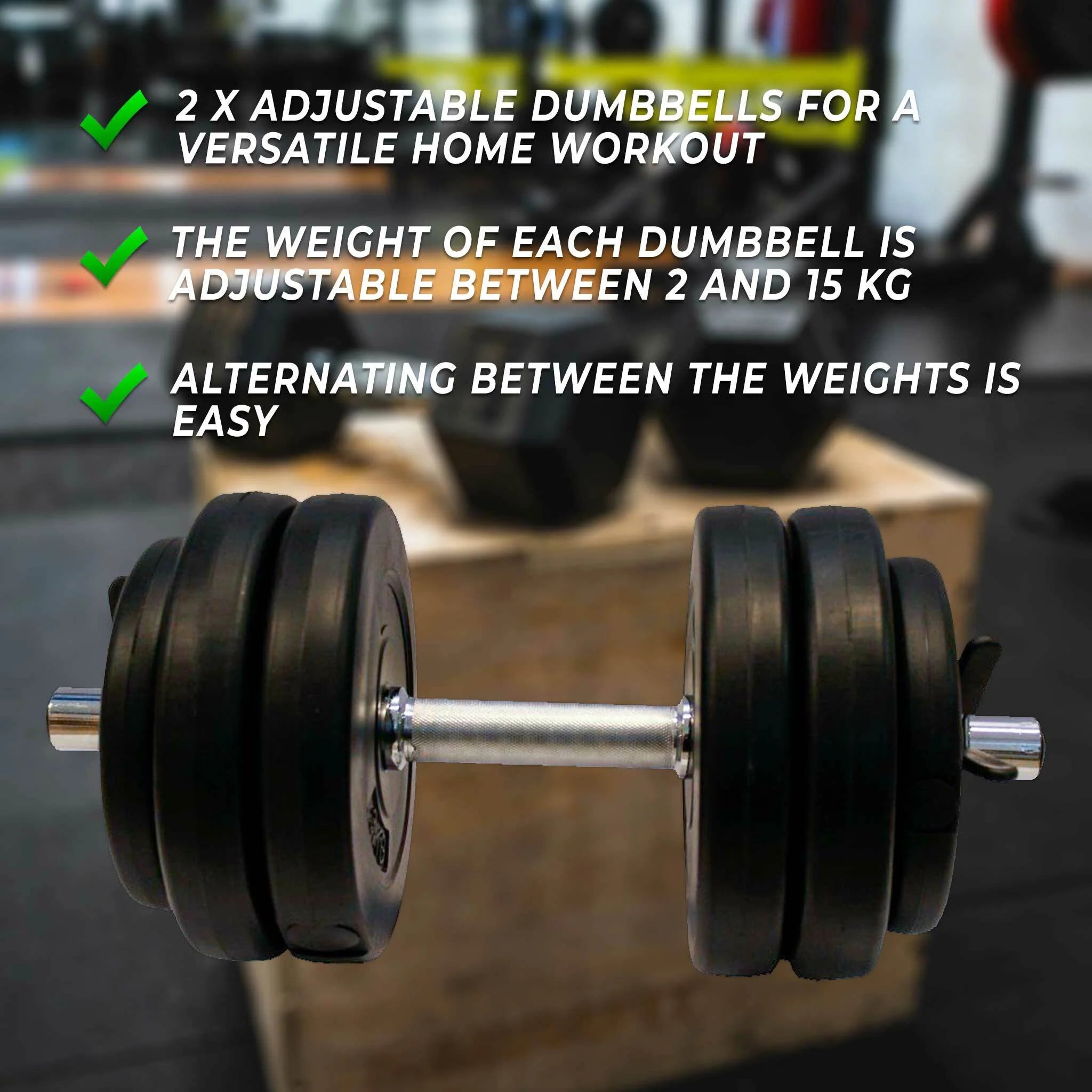 Manubri Regolabili Fit'n Shape 2x, 30kg