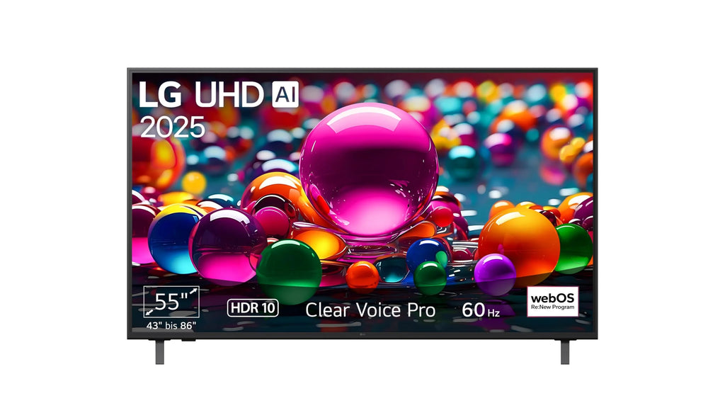 LG 55UA75006LA TV 55 pollici (139 cm) 4K UHD AI TV (Processore AI α7 Gen8 4K, webOS 25, 60Hz) [Modello 2025]