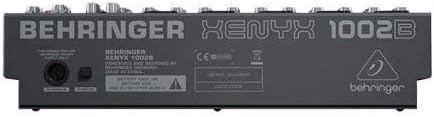 Behringer XENYX 1204USB Mixer premium a 12 ingressi 2/2-Bus con preamplificatori microfonici XENYX e compressori, EQ "britannico" e interfaccia USB/Audio