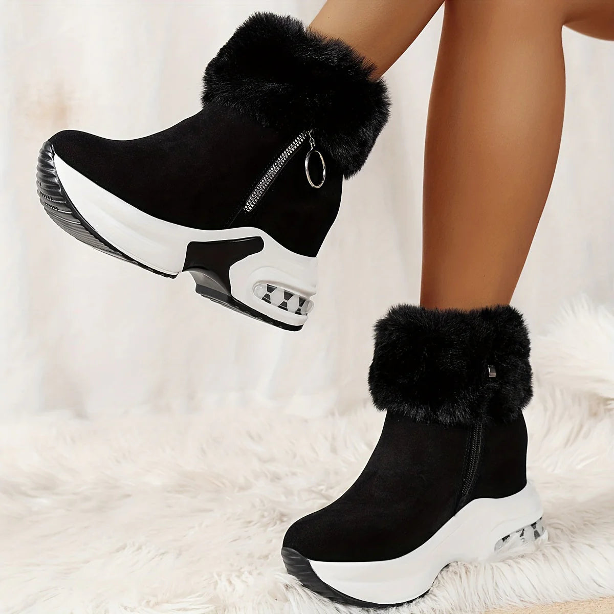 Komfortable Stiefel mit Seitenreiverschluss