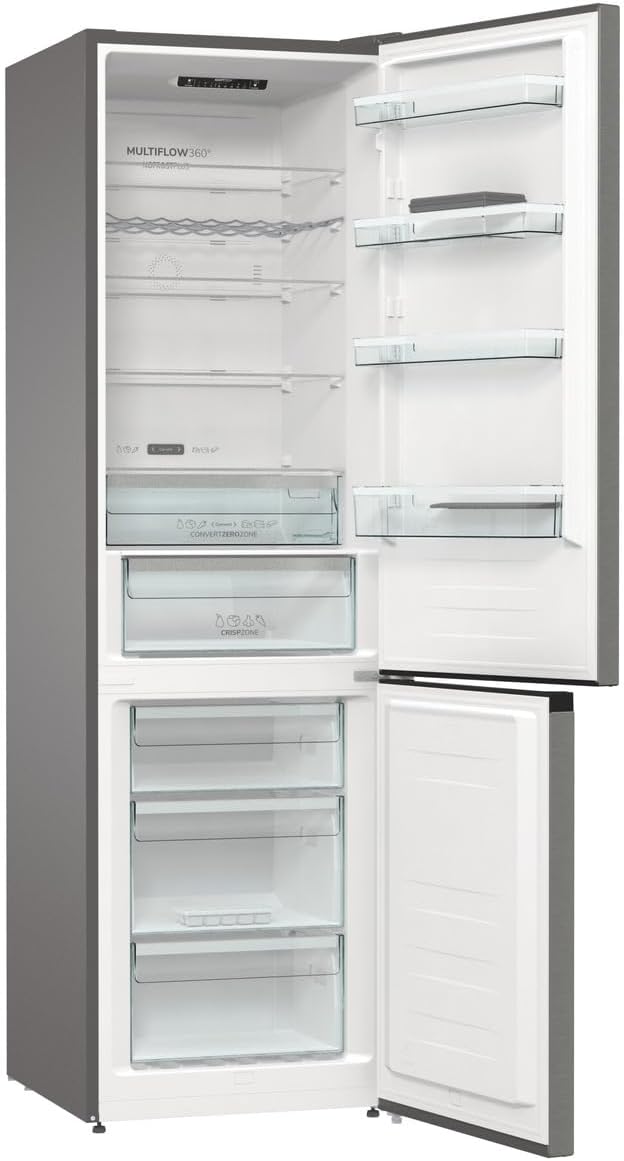 Gorenje RK 418 DPW4 Frigorifero-Congelatore, Classe Energetica D, Vano Verdura CrispZone, Cerniera Porta, Reversibile, Illuminazione Interna LED, Vano Frigorifero 198 Litri, Vano Congelatore 71 Litri, Bianco