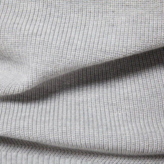 Halb-Reiverschluss Steppstrickpullover für Herren