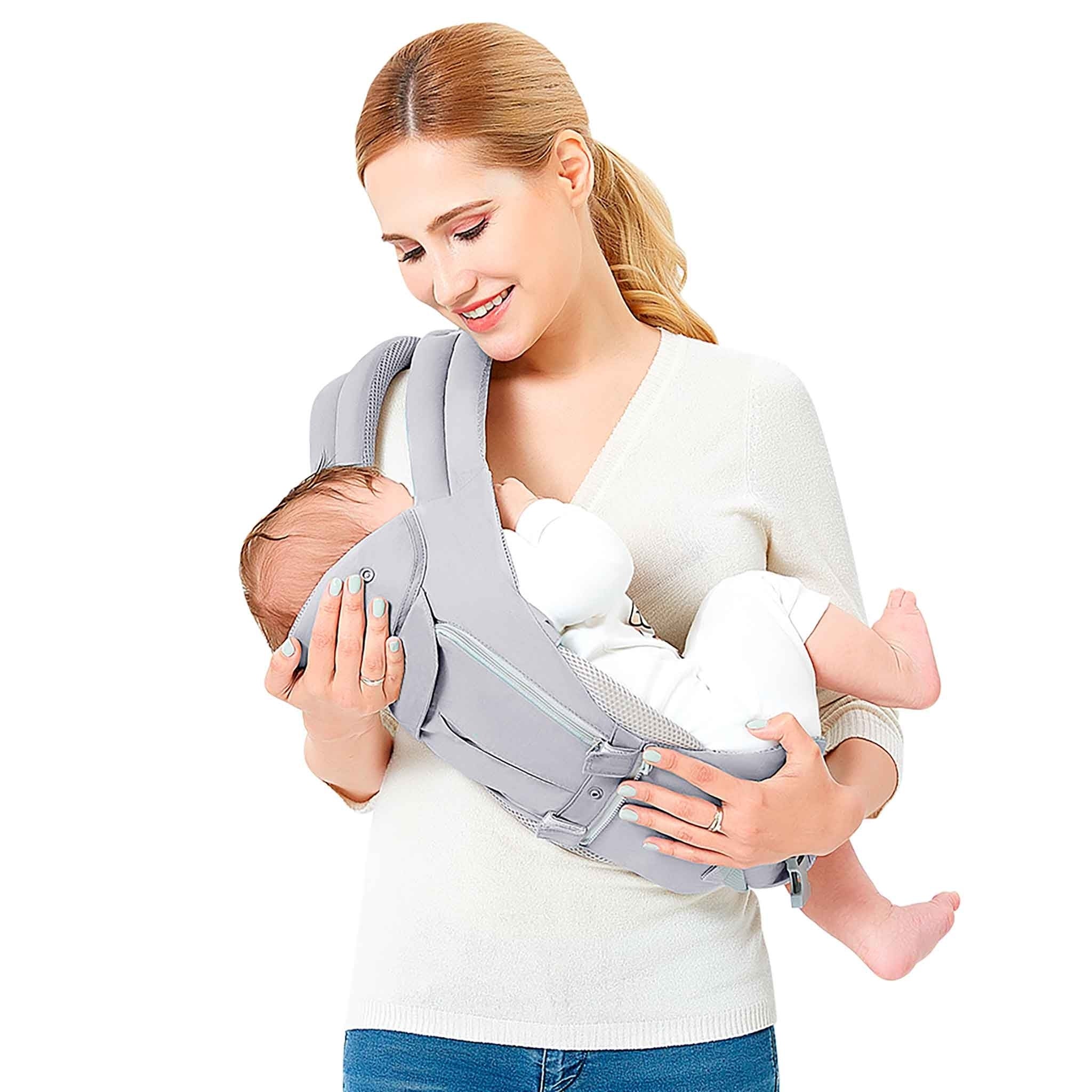 Kikid Babytrage Deluxe, Grau