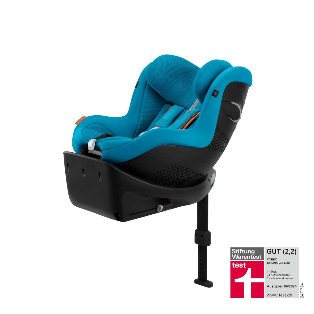 Seggiolino auto CYBEX Gold Sirona Gi i-Size Plus con base, Da 3 mesi a 4 anni circa (Dalla nascita con inserto per neonati), Max. 20 kg, 61-105 cm (Da 40 cm con inserto per neonati), Stormy Blue