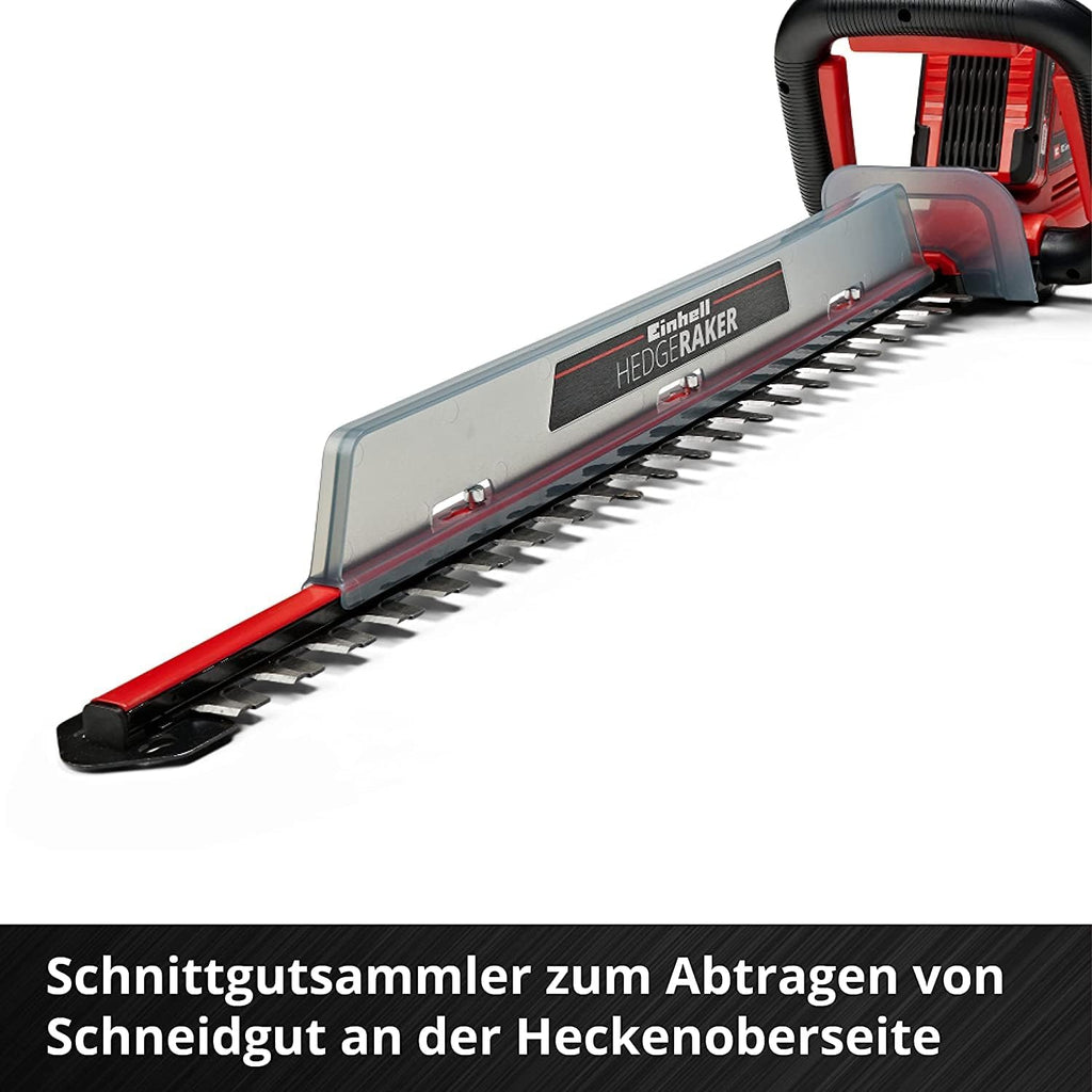 Einhell Tagliasiepi a batteria GE-CH 18/60 Li-Solo Power X-Change (18 V, lunghezza di taglio 60 cm, distanza denti 22 mm, impugnatura orientabile, inclusa protezione antitaglio, senza batteria)