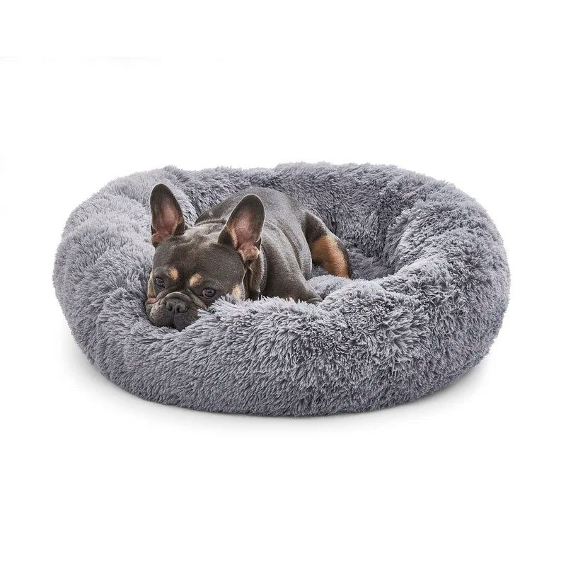 Comfort rilassante: Lettino per animali domestici a forma di ciambella per un sonno riposante