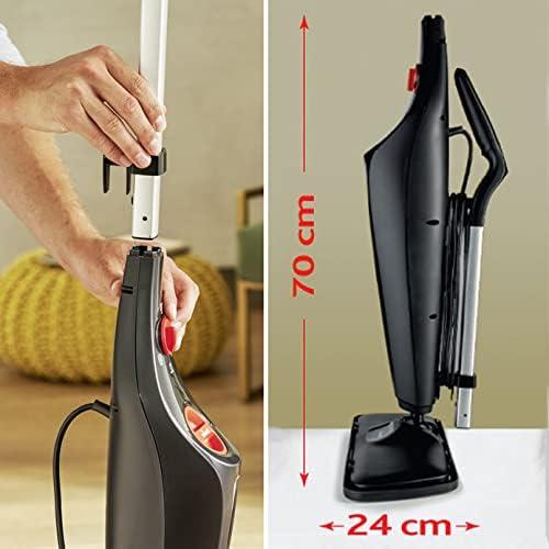 Vileda Steam PLUS XXL Dampfreiniger, hygienische Bodenreinigung von groen Flchen, entfernt bis zu 99,9% der Bakterien und Viren*, für alle Bden, ideal für Teppiche, breit