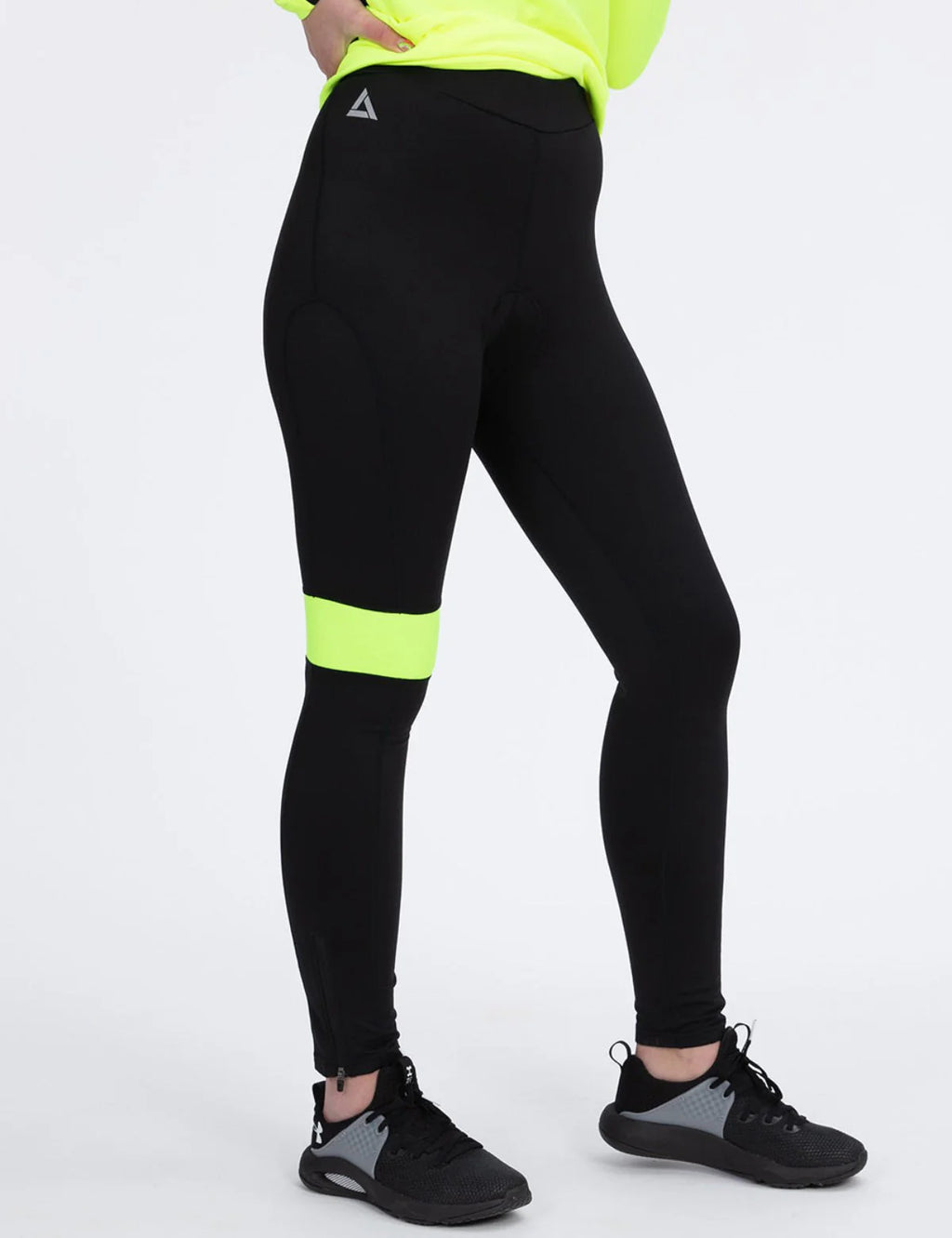 Damen-Thermo-Radhose Lunga Nera-Neon