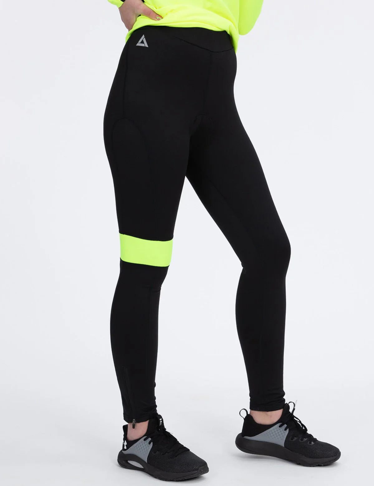 Damen-Thermo-Radhose Lunga Nera-Neon