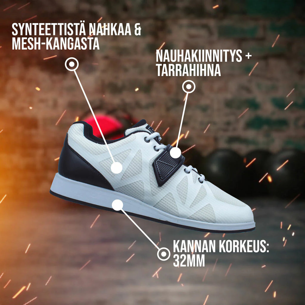 Scarpe da sollevamento pesi Core, bianco