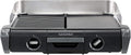 Tefal Maxi Plancha Elektro-Tischgrill CB690D, Extra groß, Antihaft Teppanyaki Platte, Leichte Reinigung, Innen und außen nutzbar, Inkl. abnehmbarem Windschutz + Spatel, 2300W, Schwarz/Silber