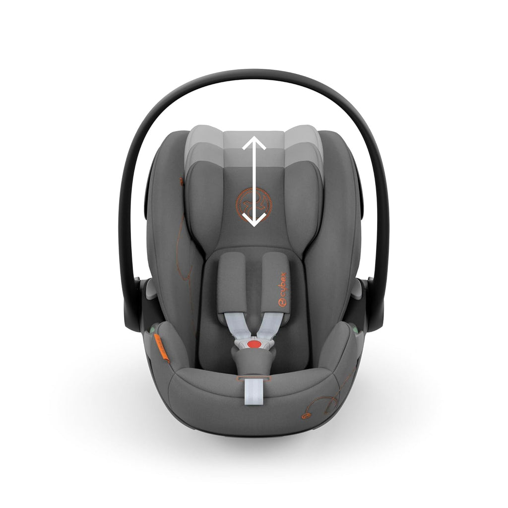 CYBEX Gold Seggiolino auto Cloud G i-Size Comfort, con riduttore per neonato, dalla nascita a circa 24 mesi, per bambini da 40 cm a 87 cm, max. 13 kg, Moon Black