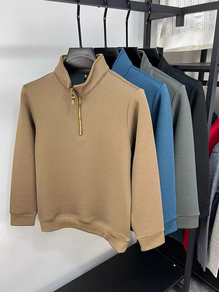 Pullover da uomo con cerniera a un quarto