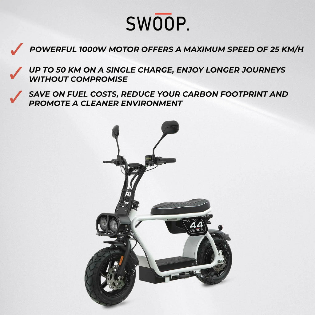 Swoop Elektro Moped 1000W Wei