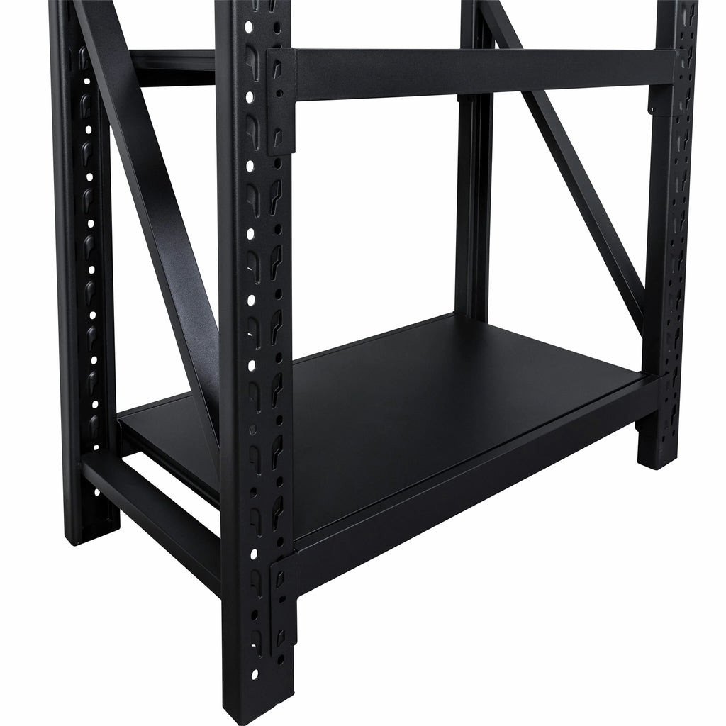 Fornorth Scaffale per carichi pesanti 3200kg, 100x50x200cm, nero