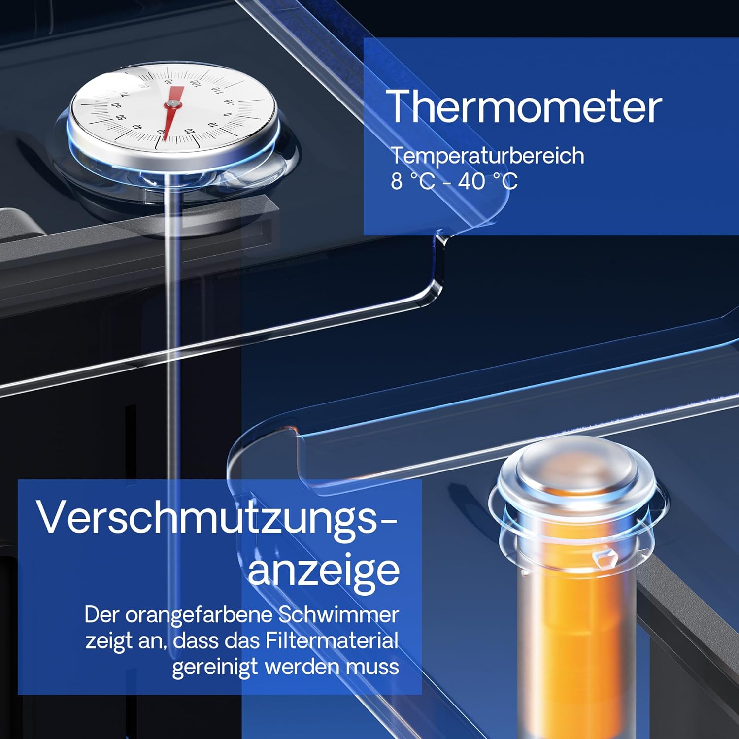 SunSun Bio CBF-350C Teichfilter bis 90000L Teichvolumen max. 10000L/h 3-Kammer Durchlauffilter Modulteichfilter Teich Filter Biofilter