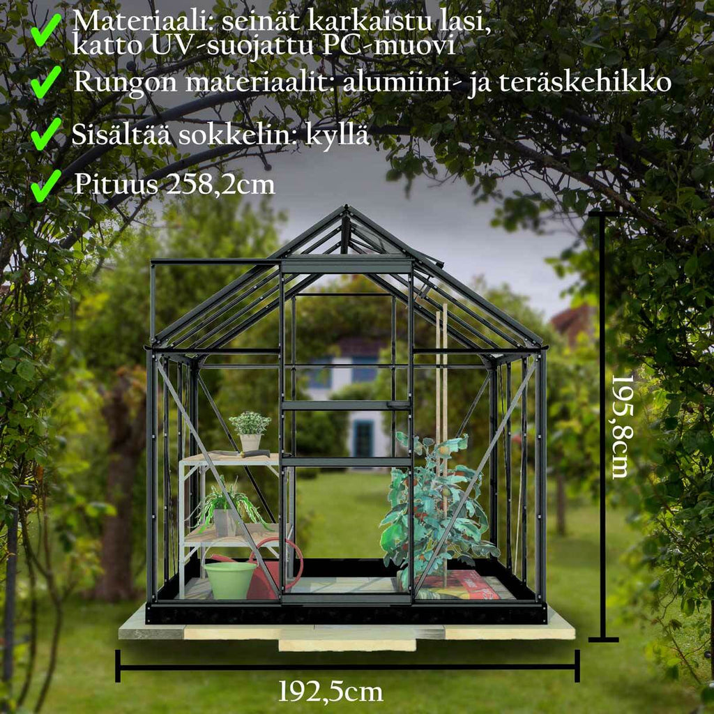 Serra Lykke Hybrid 5m², nero