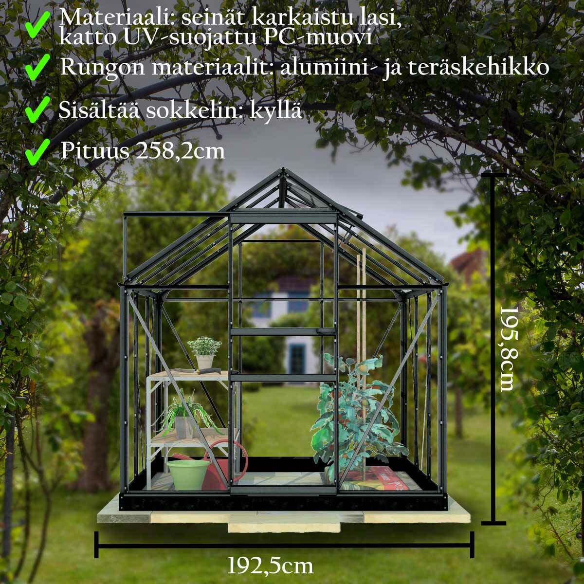 Serra Lykke Hybrid 5m², nero