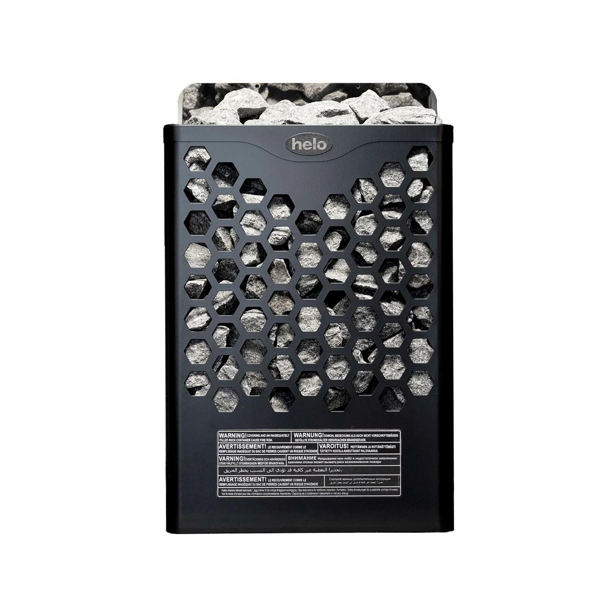 Helo Saunaofen Elettrico Hanko 80 STJ, 8kW, regolazione fissa 8-12m, nero